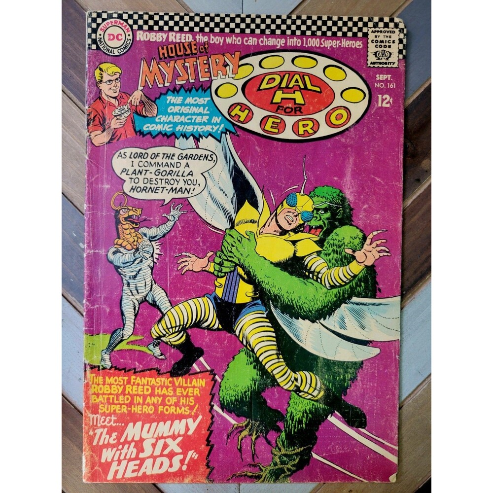 House of Mystery #161 Dial H for Hero 1966 + Martian Manhunter! Mooney Cover VG